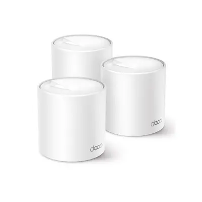 Picture of TP-Link Deco X50 3 Pack AX3000 Whole Home Mesh WiFi 6 System Covers up to 6,500 Sq.Ft Supports up to 150 devices with Gigabit ports