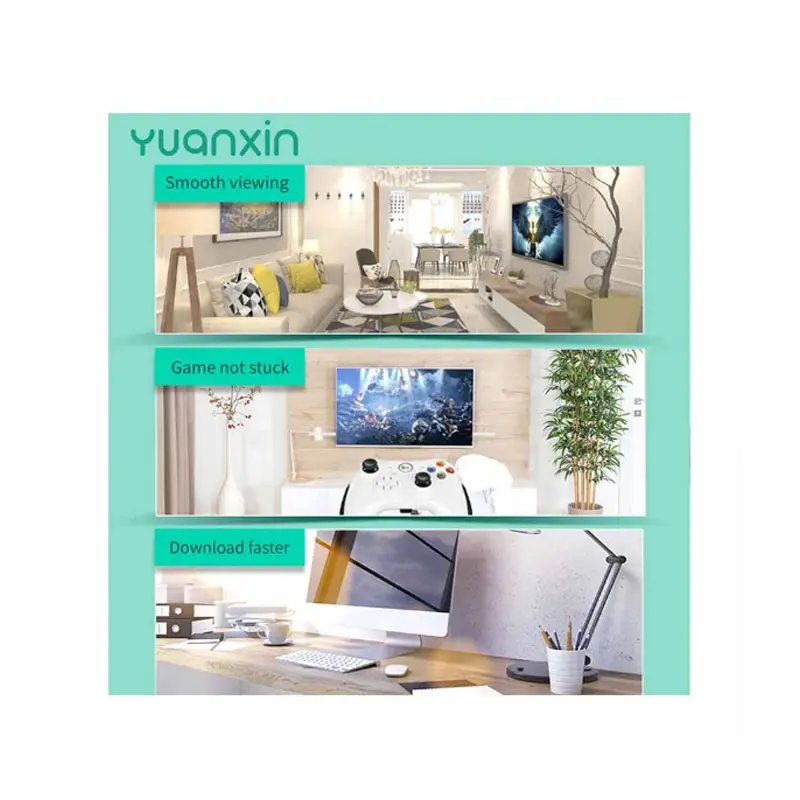 Picture of Yuanxin YWX-003 Cat-5E 3 Meter, Grey Network Cable # YWX-003