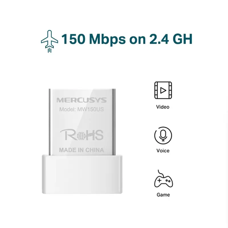 Picture of Mercusys MW150US N150 Wireless Nano USB Adapter