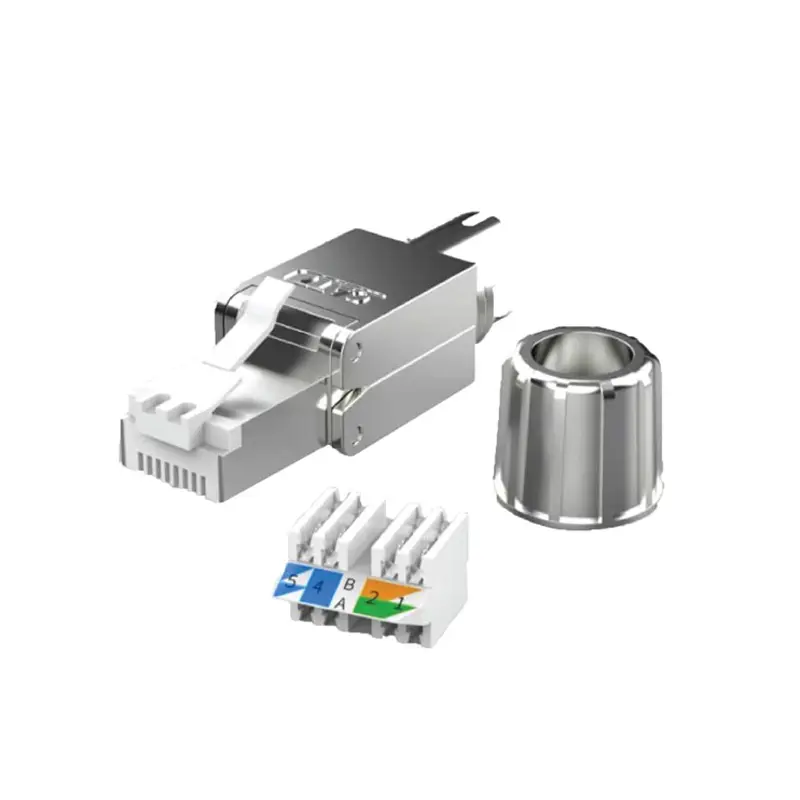 Picture of Safenet CAT-6A Shielded Toolless RJ45 Connector #46-4002WT