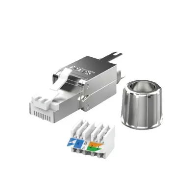Picture of Safenet CAT-6A Shielded Toolless RJ45 Connector #46-4002WT