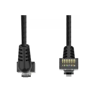 Picture of Vention IBOBJ Cat-6A UTP, 5 Meter, Black Rotate Right Angle Patch Cable #IBOBJ