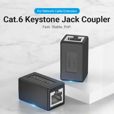 Picture of Vention IPVB0-5 CAT-6 FTP Keystone Jack Coupler #IPVB0-5
