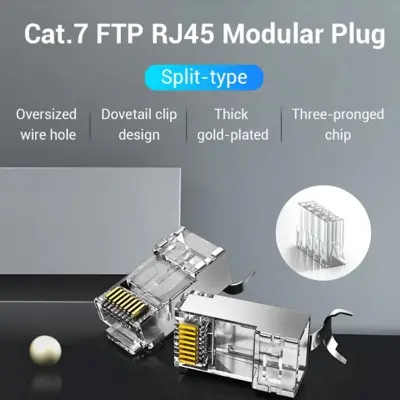 Picture of Vention IDER0-10 CAT-7 RJ45 FTP Connector #IDER0-10