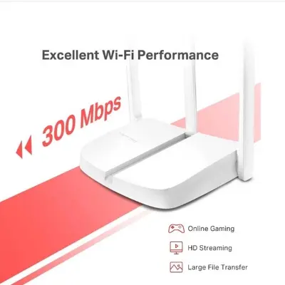 Picture of MERCUSYS MW306R 300 Mbps Multi-Mode Ethernet single-band Wi-Fi Router