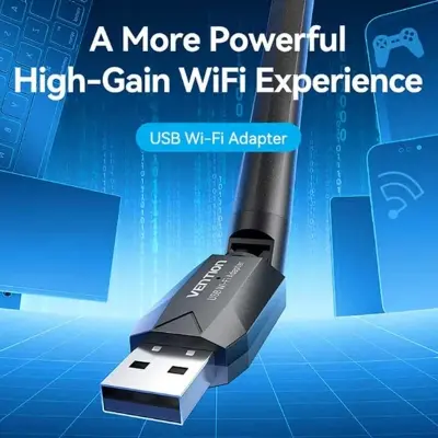 Picture of Vention KDTB0 650Mbps Dual Band Wi-Fi USB Adapter #KDTB0