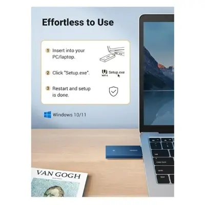 Picture of UGREEN CM499 (90340) 1800Mbps Dual Band Wi-Fi 6 USB Adapter