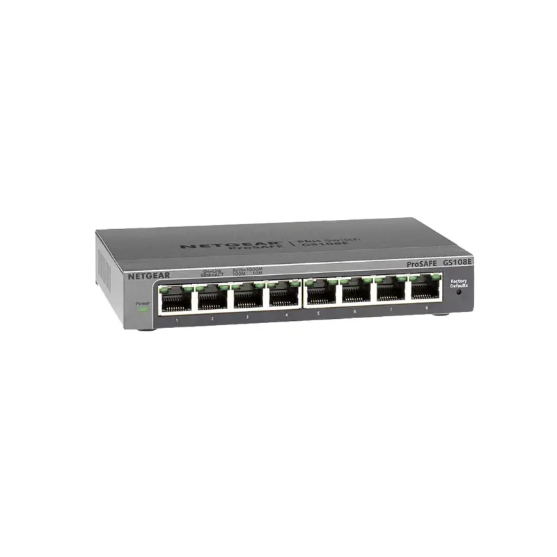 Picture of Netgear GS108E 8-Port Gigabit Plus Managed Desktop Switch