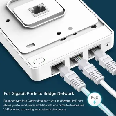 Picture of TP-Link EAP235-Wall OMADA AC1200 Wireless Gigabit Wall Plate Access Point