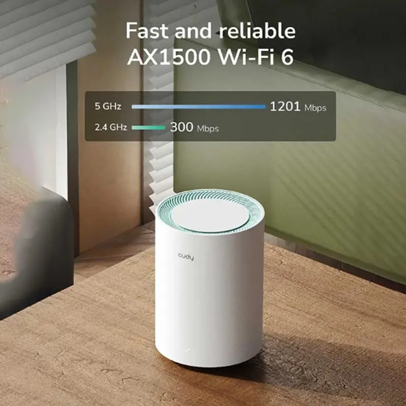 Picture of Cudy M1500 AX1500 Mbps Gigabit Dual-Band Mesh Wi-Fi 6 System (2-Pack)