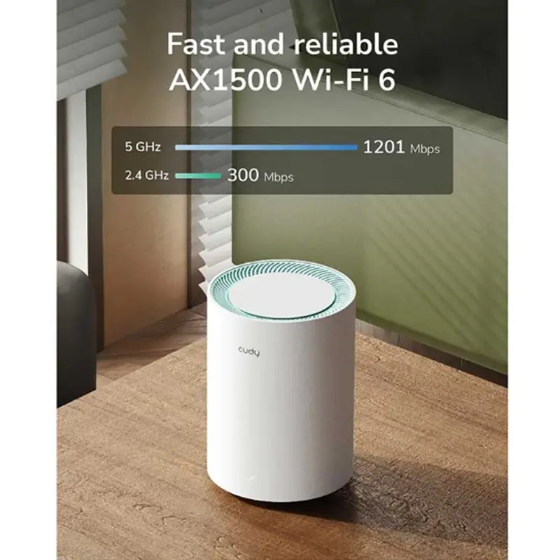 Picture of Cudy M1500 AX1500 Mbps Gigabit Dual-Band Mesh Wi-Fi 6 System (3-Pack)