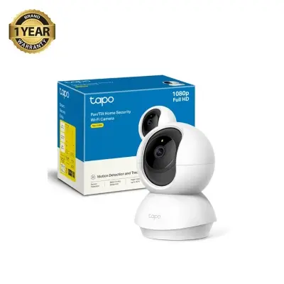 Picture of Tapo C200c Indoor Pan/Tilt Home Security Wi-Fi Camera, FHD, Surveillance Camera, Night Vision, 360° Viewing Angle, Two Way Audio, Motion Detection and Notifications, Integrated Acoustic and Clear Alarm