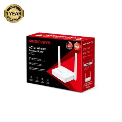 Picture of Mercusys MR20 AC750 Wireless Dual Band Wi-Fi Router | 750 Speed Multi-Mode | 2 High Gain External Antennas | IPTV and IPv6 Supported