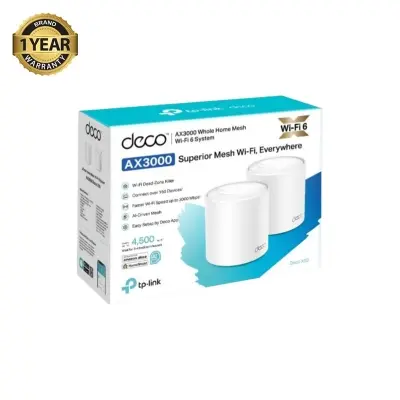 Picture of TP-Link Deco S7 AC1900 3 Pack Whole Home Mesh Wi-Fi System Smart Router 100 Device Capacity 1900 Mbps Dual-Band with Gigabit Ports