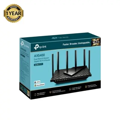Picture of tp-link archer ax73 ax5400 dual-band gigabit wi-fi 6 router - USB Router
