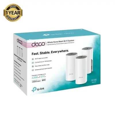 Picture of TP-Link Deco E4 AC1200 Mesh Wi-Fi Router Pack of 3