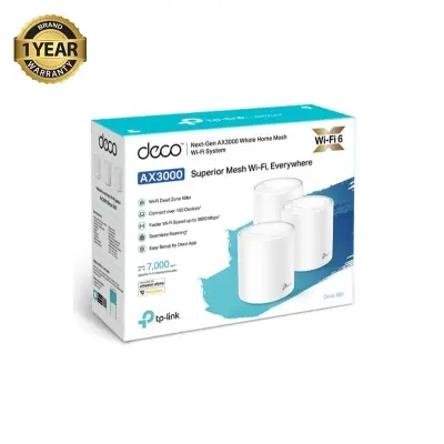 Picture of TP-Link Deco X60 AX3000 Whole Home Mesh Wi-Fi 6 System (3 Pack)