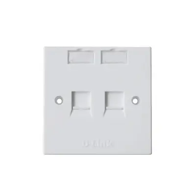Picture of D-Link White Face Plate (Dual Port) #NFP-0WHI21