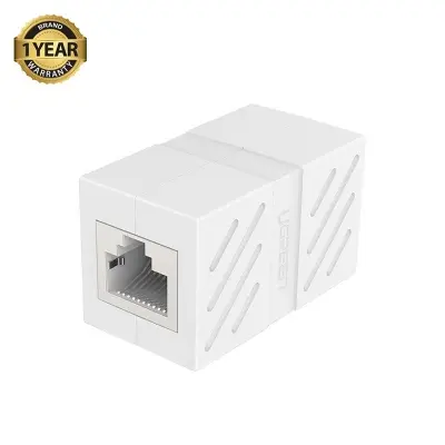 Picture of Ugreen NW114 (20311) CAT-7 RJ45 Female to Female Keystone Jack White Coupler #20311 (1 Pcs)