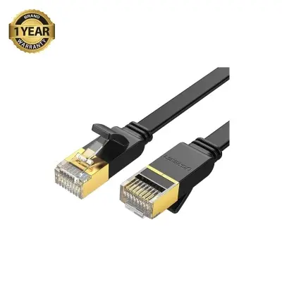 Picture of Ugreen NW106 (11262) Cat-7 U/FTP 3 Meter Black Network Cable # 11262, Flat Patch Cord