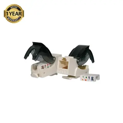 Picture of Rosenberger Cat-6 UTP 90 Degree Toolless Ivory Pegasus Module #CP31-13C-14