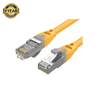 Picture of Vention IBHYJ Cat-6A SFTP, 5 Meter, Yellow Network Cable #IBHYJ Patch Cable