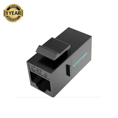 Picture of Vention IPGB0-5 Cat 6 UTP Black Keystone Jack Coupler #IPGB0-5 (5 Pcs)