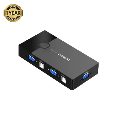 Picture of UGREEN (CM595) 30357 KVM Black Switch with 2 Ports USB (30357)