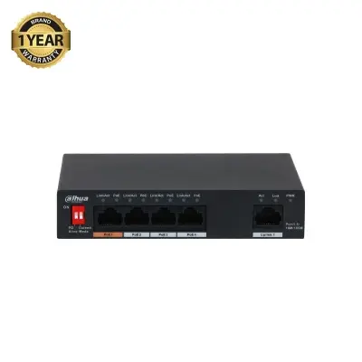 Picture of Dahua PFS3005-4ET-60 5 Port Unmanaged Desktop Switch