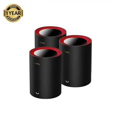 Picture of Cudy M3000 1.0 AX3000 Mbps Gigabit Dual-Band Black Mesh Wi-Fi 6 System (3-Pack)