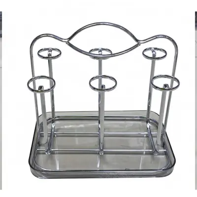 Picture of Stainless Steel Glass Holder Stand (6 Slots)