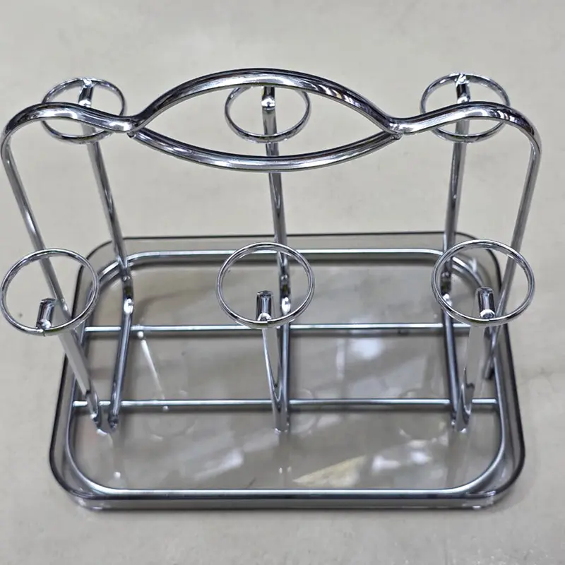 Picture of Stainless Steel Glass Holder Stand (6 Slots)