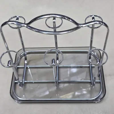 Picture of Stainless Steel Glass Holder Stand (6 Slots)