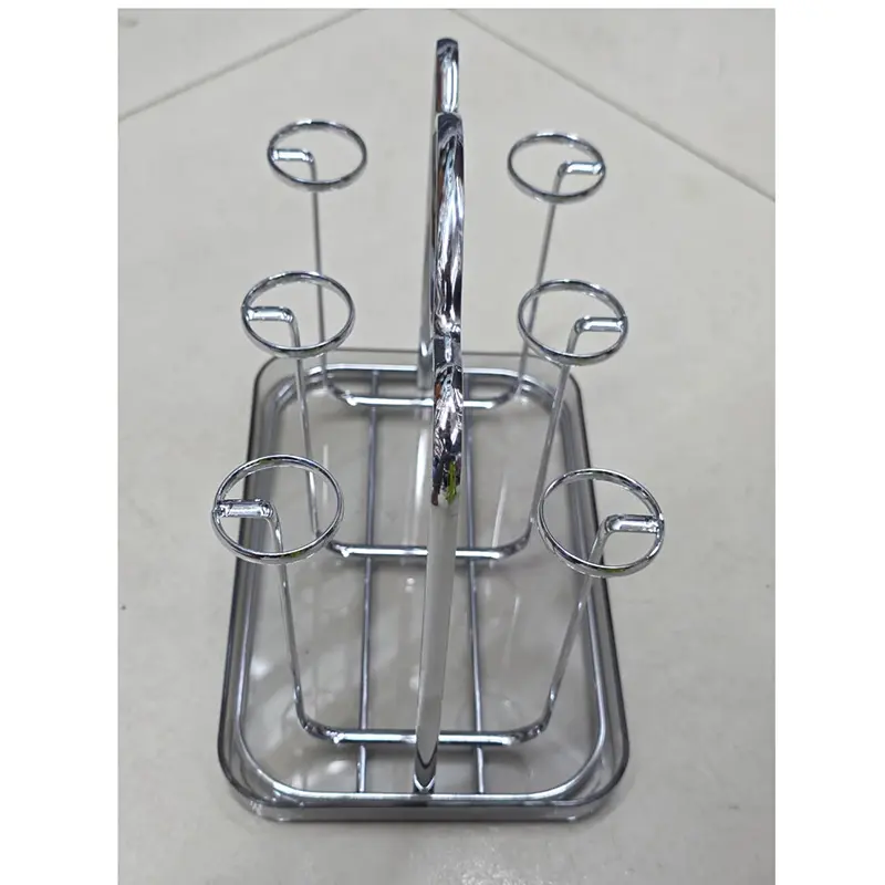 Picture of Stainless Steel Glass Holder Stand (6 Slots)