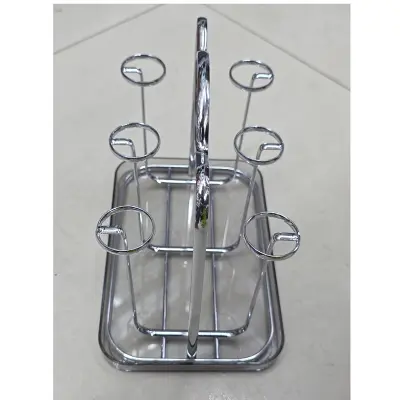 Picture of Stainless Steel Glass Holder Stand (6 Slots)