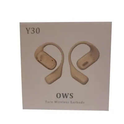 Picture of Y30 OWS True Wireless Stereo (TWS) earbuds with a charging case(Off White)