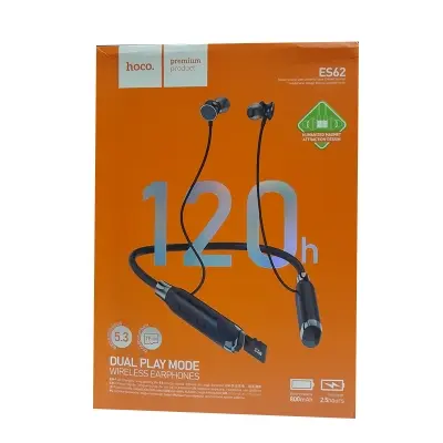 Picture of HOCO ES62 Pretty Dual Play Mode Neckband Bluetooth Earphone(Black)