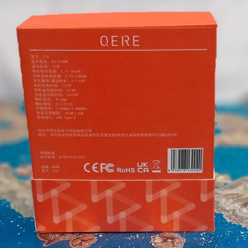 Picture of QERE E38 new TWS wireless Bluetooth headset in-ear gaming heavy bass