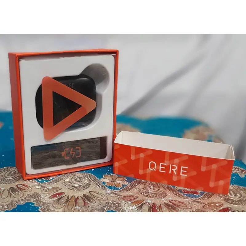 Picture of QERE E50 TWS digital display in-ear wireless Bluetooth headset(Black)