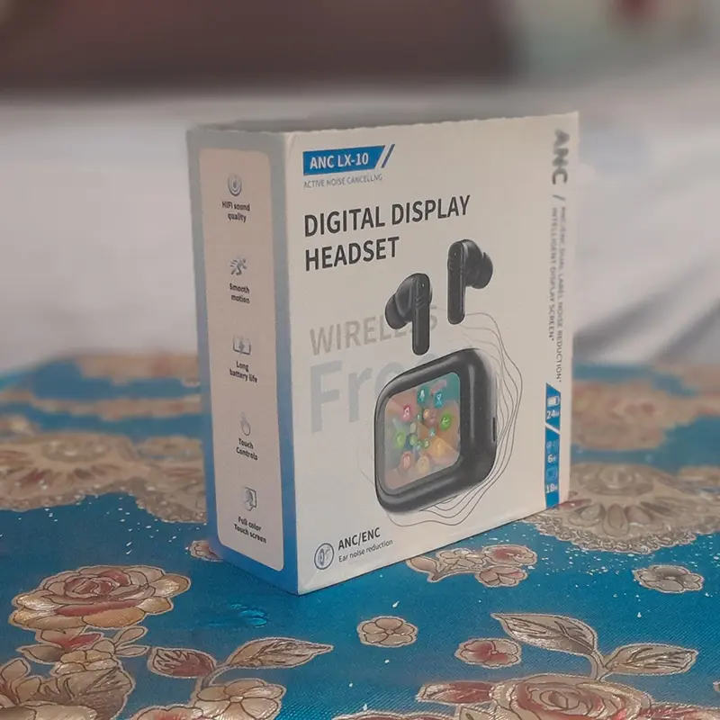 Picture of LX10 ANC Noise Reduction Screen Touch M6 Wireless Earbuds(White)