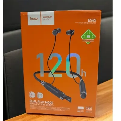 Picture of HOCO ES62 Pretty Dual Play Mode Neckband Bluetooth Earphone(Black)