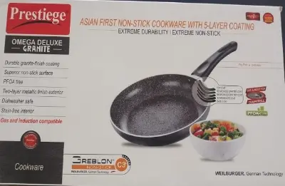 Picture of Prestiege INDUCTION Fry pan 24 cm with glass lid(Grey)
