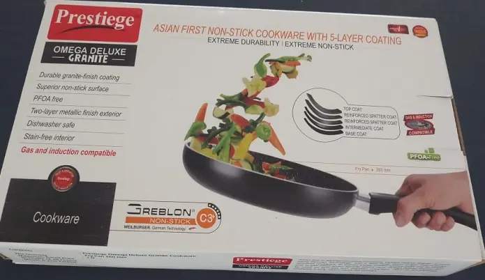 Picture of Prestiege INDUCTION Fry pan 26 cm with glass lid(Grey)
