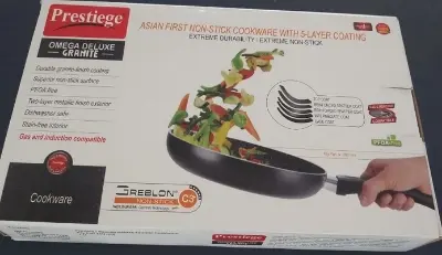 Picture of Prestiege INDUCTION Fry pan 26 cm with glass lid(Grey)