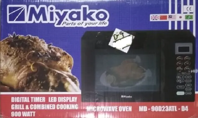 Picture of 23 Liter Miyako Microwave Oven D4(Black)