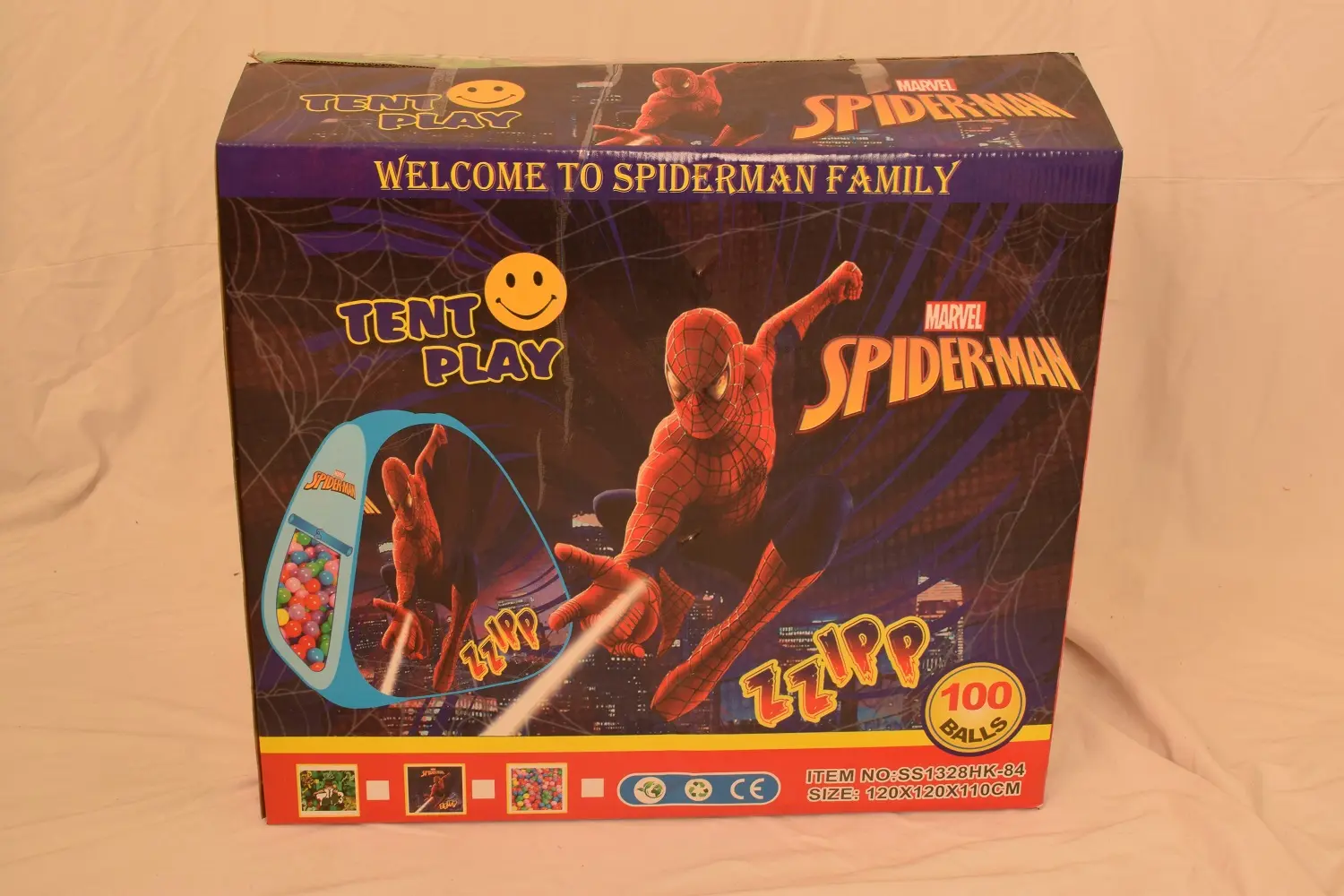 Picture of Spiderman Tent House 100 Balls (Multicolour)(Multicolor)