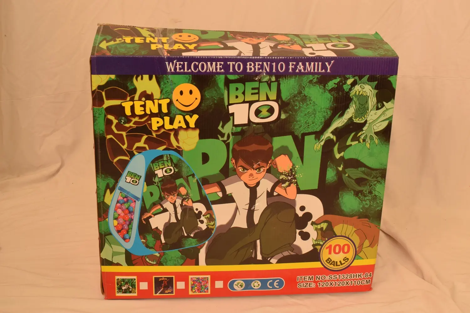 Picture of Ben10 Tent House 100 Balls (Multicolour)(Multicolor)
