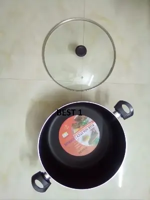 Picture of Kiam Non Stick Casserole (Sauce Pan) With Glass Lid 36cm(Multicolor)