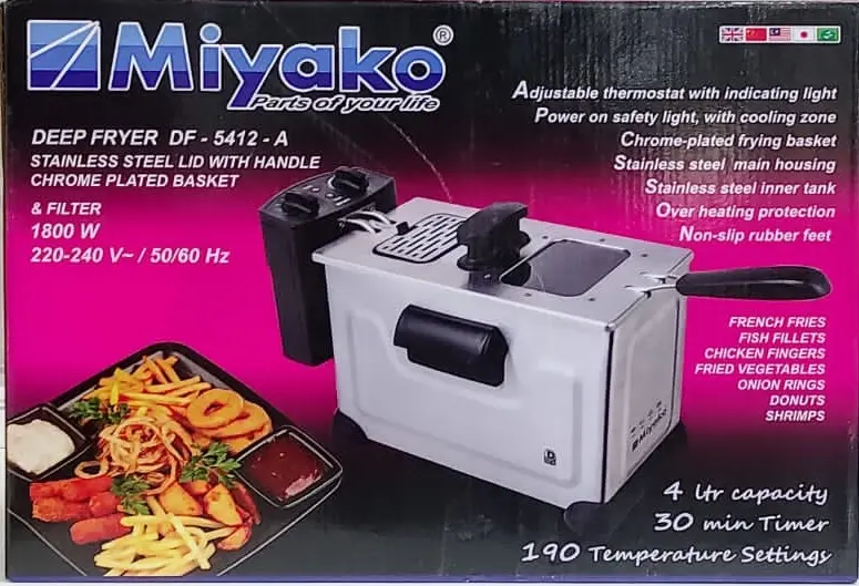 Picture of Miyako Deep Fryer DF-5412-A 1800W(Multicolor)