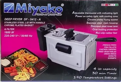 Picture of Miyako Deep Fryer DF-5412-A 1800W(Multicolor)